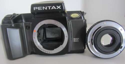 **Rare**Pentax-Interval Data Back F..SMC Pentax 1:2/50mm Lens...Including Instruction Booklet.