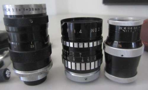 **Bolex Paillard**Combo Lenses/Grip/Caps/ Instruction Booklets etc....As per Photos