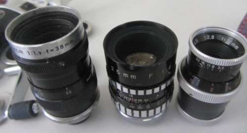 **Bolex Paillard**Combo Lenses/Grip/Caps/ Instruction Booklets etc....As per Photos