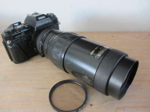 **Pentax Super A**..To repair-Including..S.M.C. Pentax-FA 1:4.5-5.6 100-300mm Lens plus-Converter