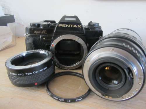 **Pentax Super A**..To repair-Including..S.M.C. Pentax-FA 1:4.5-5.6 100-300mm Lens plus-Converter