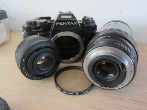 **Pentax Super A**..To repair-Including..S.M.C. Pentax-FA 1:4.5-5.6 100-300mm Lens plus-Converter