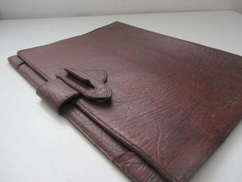 **Leather Folder**..33x25CM....Lovely Soft Leather...See "Clip"....Special Look.
