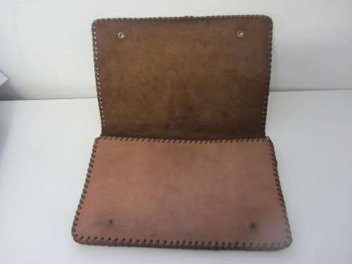 **Leather Folder/Wallet**Beautiful Hand Made-Document Compartments-Holder..30x20cm