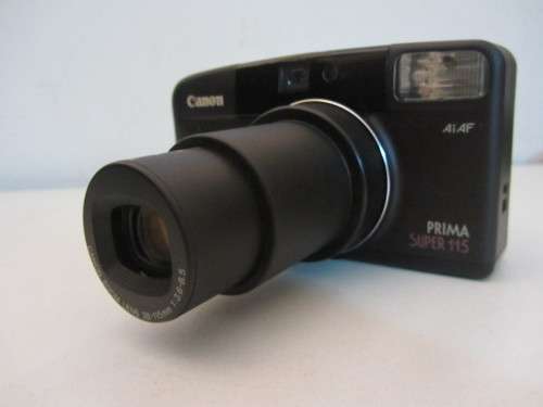 **Canon Prima Super 115**35mm Film Camera..Canon Zoom 38-115mm 3.6-8.5.Lens.Good  Condi