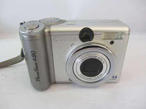 **Canon Power Shot A80**Movie..9 Point Auto Focus/11x Zoom..Incl Memory Card,Not Batteries.