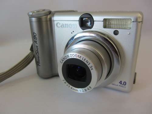 **Canon Power Shot A80**Movie..9 Point Auto Focus/11x Zoom..Incl Memory Card,Not Batteries.