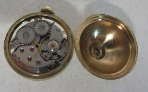 **Hamilton**Plaque org-10 Microns-Seventeen Jewels-231-Small "Dome"Type Watch-app 18mm across.