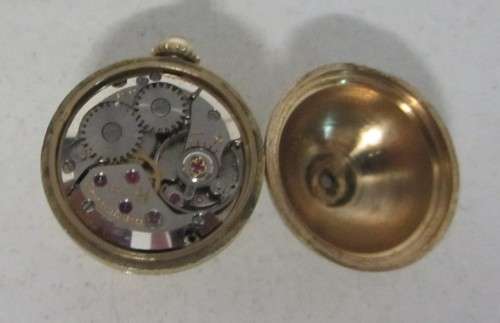 **Hamilton**Plaque org-10 Microns-Seventeen Jewels-231-Small "Dome"Type Watch-app 18mm across.