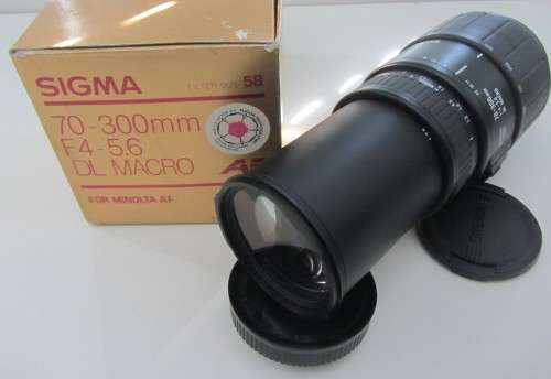 **Sigma 70-300mm F 4-5.6**DL Macro for Minolta....Good condition.