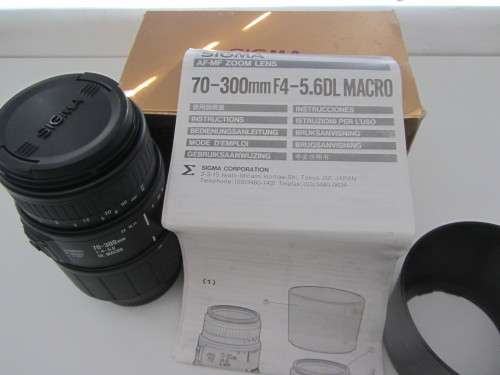 **Sigma 70-300mm F 4-5.6**DL Macro for Minolta....Good condition.