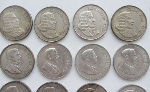 **S.A.One Rand Coins**Fifteen-10x1967/4x1966/1x1969-Price per each-Take All(15)