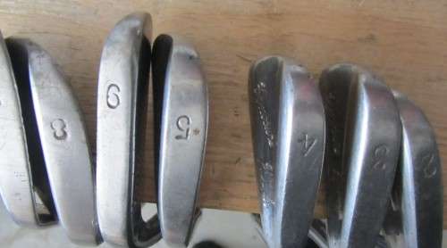 **J.H.Taylor Cynosure** Collectable Golf clubs-Long Shaft/Leather Grips Vintage Clubs