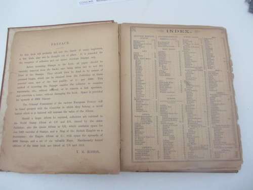 **The Roland Hill Postage Stamp Album**T.H.Hinton Preface-WWi...As per Photos