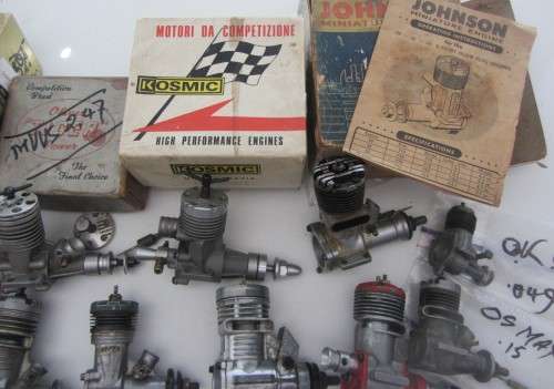 **Model Plane Engines** Kosmic/Fox/McCoy/Sky etc Jetex and Pellets, Props/Wheels As per Photos