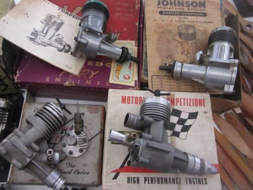 **Model Plane Engines** Kosmic/Fox/McCoy/Sky etc Jetex and Pellets, Props/Wheels As per Photos