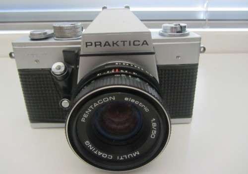 **Praktica  MTL-3**Pentagon Electric 1.8/50  Multi Coated Screw On Lens**Plus Cosina  Macro Lens.
