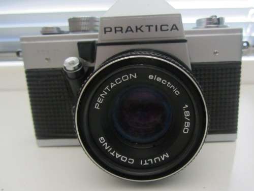 **Praktica  MTL-3**Pentagon Electric 1.8/50  Multi Coated Screw On Lens**Plus Cosina  Macro Lens.
