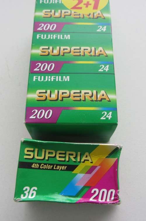 **Fujicolor Superia 200**Sealed 24 exp-Out Dated Plus Superia 36 exp 200.