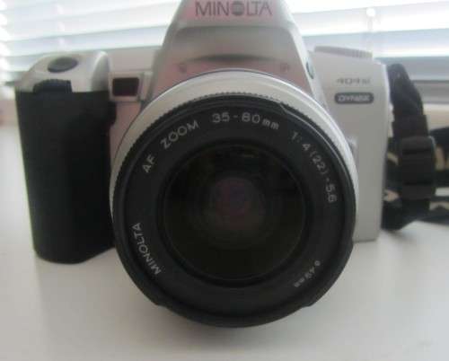 **Minolta 404si**Dynax 35mm S.L.R Camera Incl Tokina AF 100-300mm 5.6-6.7 Lens