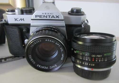 **Pentax KM**SMC Pentax 1:1.8/5.6 Lens(some funges)Plus Vivitar24mm 1:2.8 Auto Wide Angle Lens.