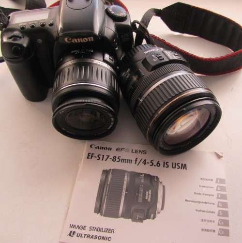 **Canon EOS 20 D**Canon EF-S 18-55mm 3.5-5.6 ii Plus Canon EF-S 17-85mm 4-5.6 IS USM Lenes