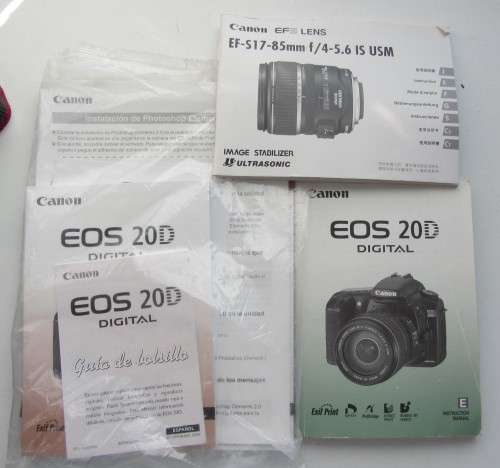 **Canon EOS 20 D**Canon EF-S 18-55mm 3.5-5.6 ii Plus Canon EF-S 17-85mm 4-5.6 IS USM Lenes