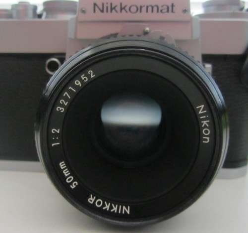 **Nikkormat EL**Nikkor 50mm 1:2 Lens-Excellent Condition.