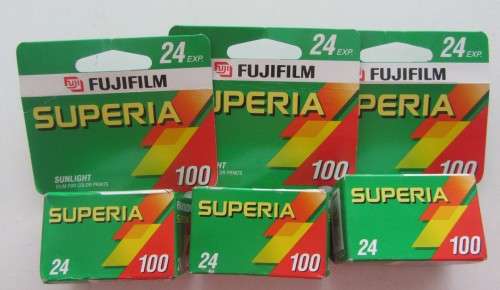 **FujiFilm Superia 100**Three Sealed-"Out Dated"