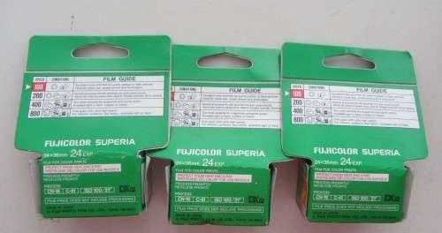 **FujiFilm Superia 100**Three Sealed-"Out Dated"