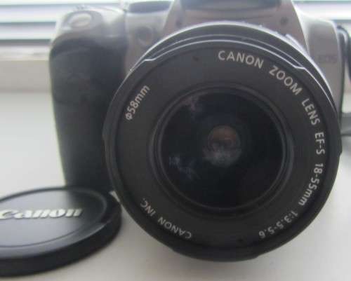 Canon EOS 300 D Digital Camera-Canon EF-S 18-55mm 1:3.5-5.6 Lens-Incl Charger Instructions Caps