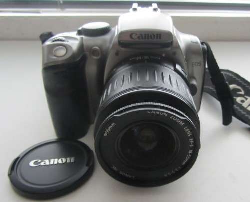 Canon EOS 300 D Digital Camera-Canon EF-S 18-55mm 1:3.5-5.6 Lens-Incl Charger Instructions Caps