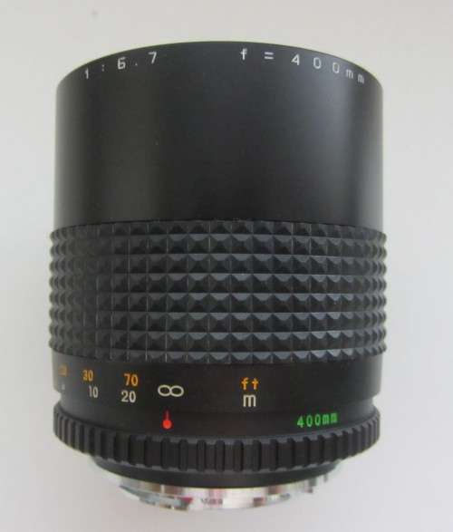 Makinon Reflex MC Mirror Lens  1:6.7 f=400mm -MD Mount Macro 1:4 1:4.5 1:5.
