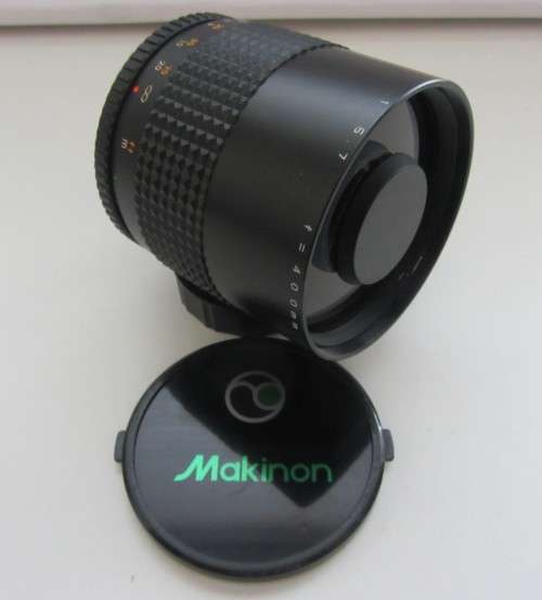 Makinon Reflex MC Mirror Lens  1:6.7 f=400mm -MD Mount Macro 1:4 1:4.5 1:5.