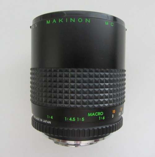 Makinon Reflex MC Mirror Lens  1:6.7 f=400mm -MD Mount Macro 1:4 1:4.5 1:5.