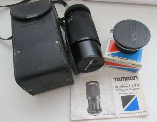 Tamron CF Tele Macro B Bar 1:3.8 1:4/210mm 80-210mm Lens-Incl Tamron Adaptall-2 Mount
