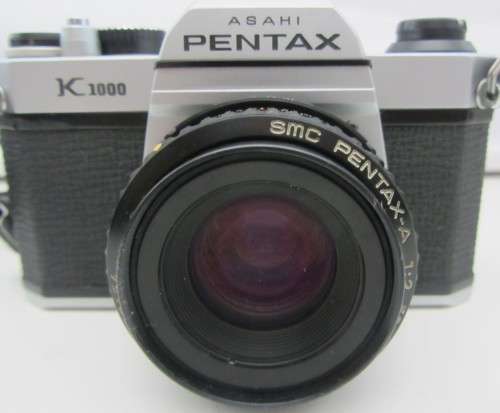 Pentax K1000-Film Camera-SMC Pentax-A1:2 50mm Lens-Clean No Funges-