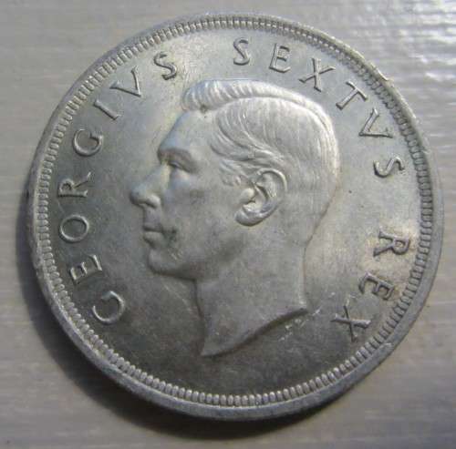 South African Silver Crowns-Three-Five Shillings 1952-As per Photos
