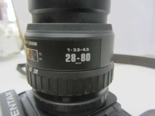 Pentax SR-X-N 35mm Film Camera-F Zoom28-80 3.5-4.5 Lens Plus Hanimex Auto 2.8 135mm Lens.