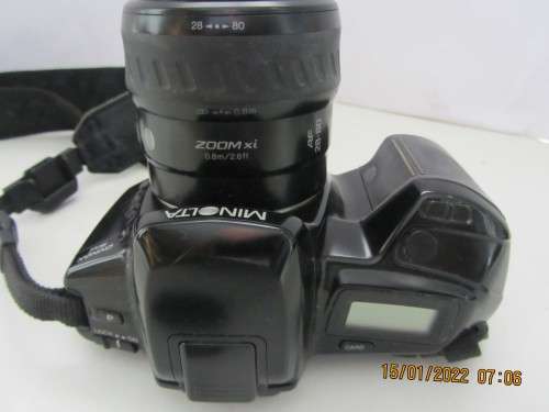 Minolta Dynax 5-xi Minolta AF Zoom xi 28-80mm 1:4(22)-5.6 Lens(clean)Good Condition-Battery Not incl