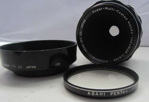 Macro-Takumar 1:4/50 Super Multi-Coated Asahi Macro Pentax Lens-M42 Mount.