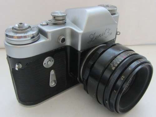 Zenit 3 M 35mm Camera-USSR-Helio S-44 Lens-Clean Incl Enna-Munchen Tele-Ennalyt f3.5 13.5cm Lens-