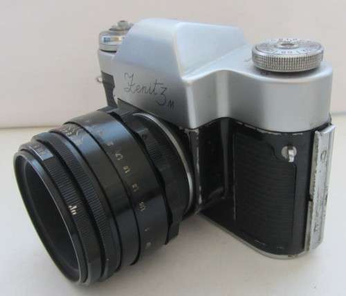 Zenit 3 M 35mm Camera-USSR-Helio S-44 Lens-Clean Incl Enna-Munchen Tele-Ennalyt f3.5 13.5cm Lens-