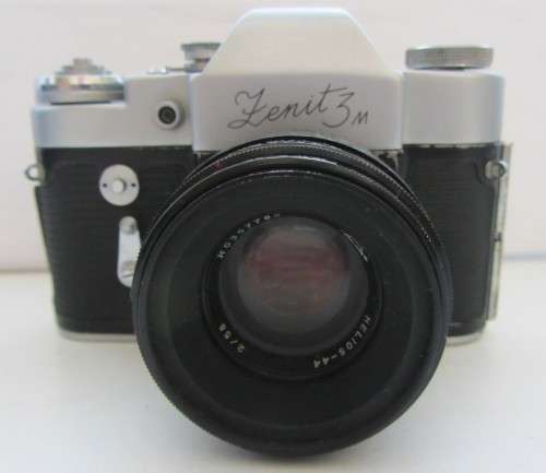 Zenit 3 M 35mm Camera-USSR-Helio S-44 Lens-Clean Incl Enna-Munchen Tele-Ennalyt f3.5 13.5cm Lens-