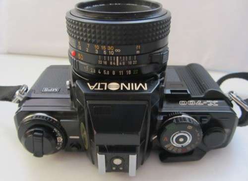 Minolta X-700-MPS-Minolta MD 50mm f1.7 Lens(clean) Plus Vivtar 28mm f 2.8 Wide Angle Lens+Converter.