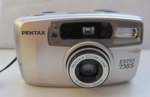 Pentax Espio 738 S-Working-Flash Working-Very Good Condition-Incl Instructions/Pentax Bag.