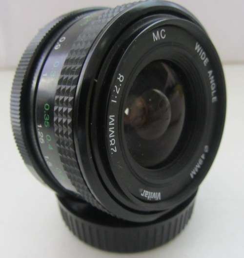 Vivitar 28mm f2.8 Macro 1:5x-Yashica Contax-49mm-Clean