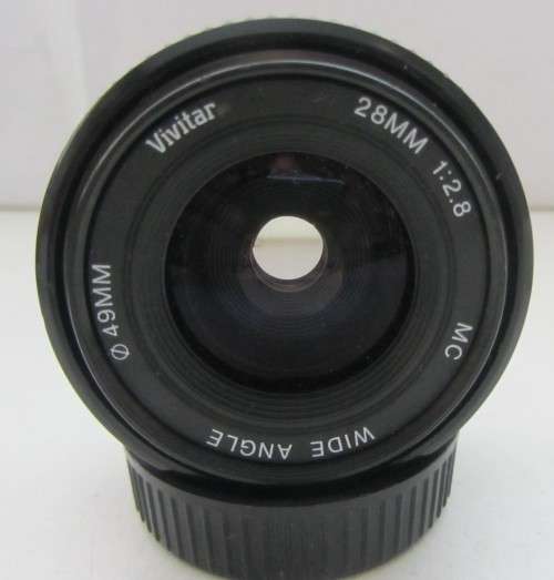 Vivitar 28mm f2.8 Macro 1:5x-Yashica Contax-49mm-Clean