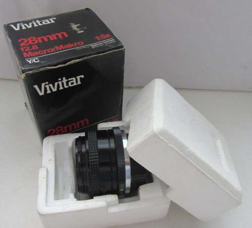 Vivitar 28mm f2.8 Macro 1:5x-Yashica Contax-49mm-Clean