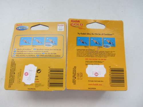 Kodak Ultra Plus Kodak Gold-Out Dated Films.